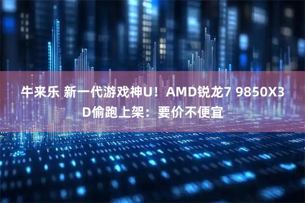牛来乐 新一代游戏神U！AMD锐龙7 9850X3D偷跑上架：要价不便宜